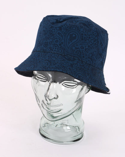 Pretty Green – Fischerhut mit Paisley-Muster, Marineblau