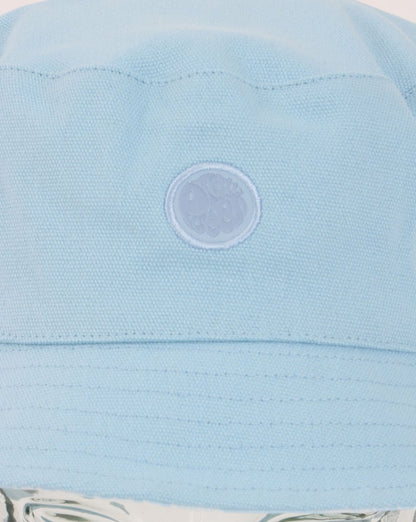 Pretty Green Tonal Paisley Bucket Hat Hellblau