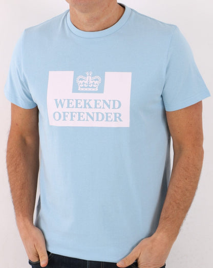Weekend Offender Prison T-Shirt Himmelblau