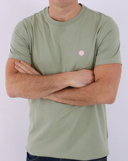 Pretty Green – Mitchell – T-Shirt in Hellkhaki