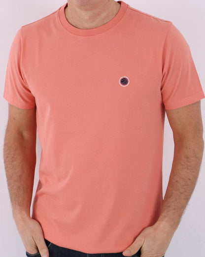 Pretty Green Mitchell T-Shirt Koralle