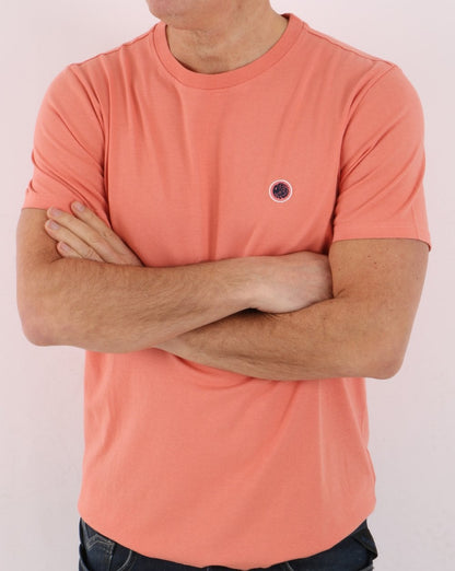 Pretty Green Mitchell T-Shirt Koralle