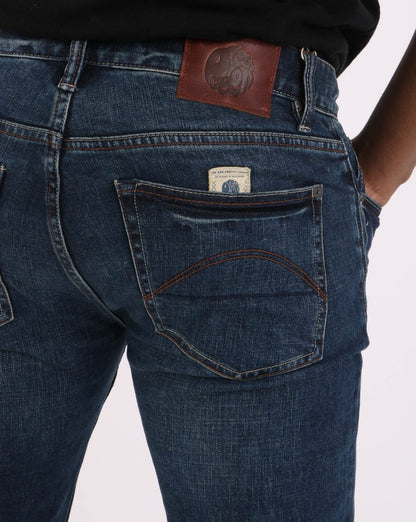 Pretty Green – Castlefield – Slim Fit-Jeans in 6-Monats-Waschung