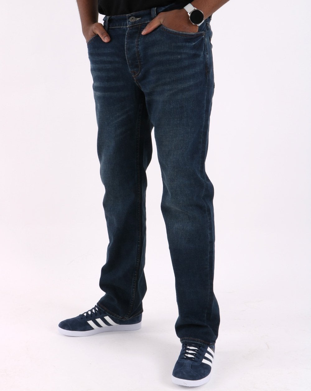 Pretty Green – Jeans in normaler, gerader Passform, 6 Monate, mittlere Waschung