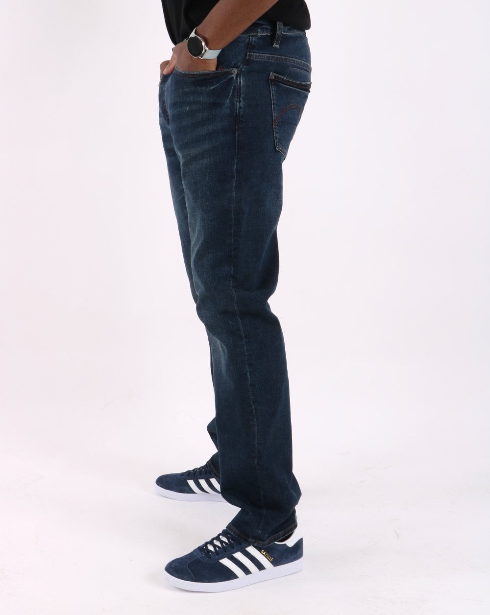 Pretty Green Regular Straight Fit Jeans 6Mth Mid Wash