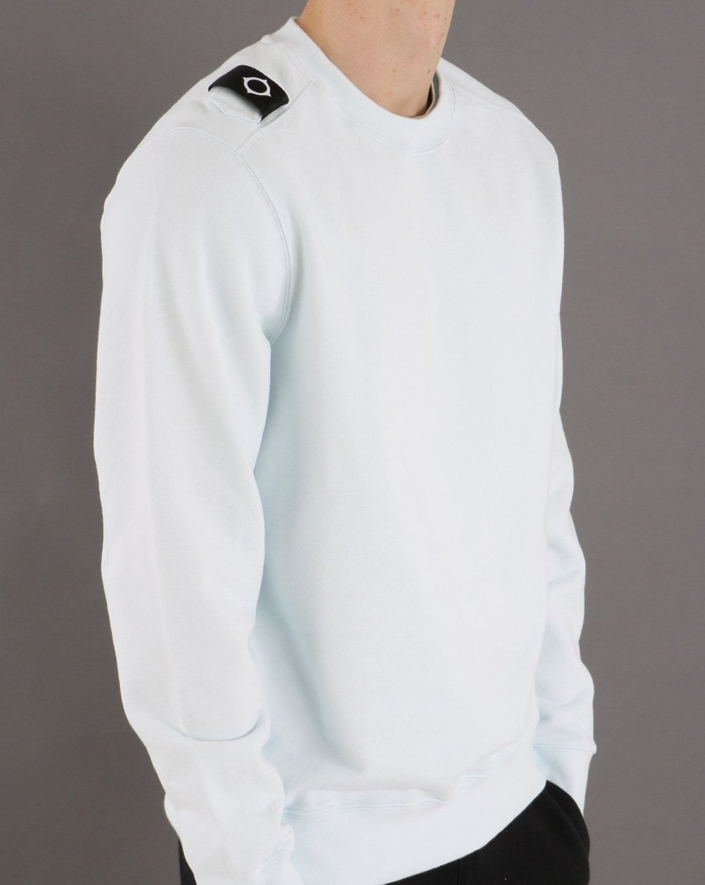 MA.STRUM Core Crew Sweatshirt Illusion Blau