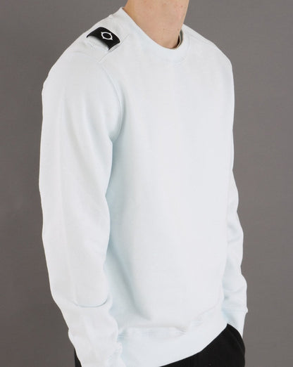 MA.STRUM Core Crew Sweatshirt Illusion Blau