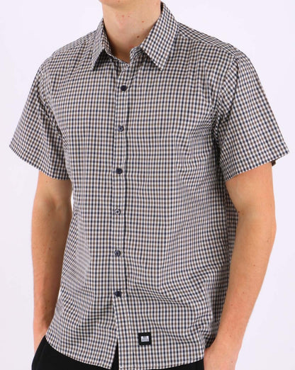 Weekend Offender Bayview Kurzarmhemd mit Hauskaromuster
