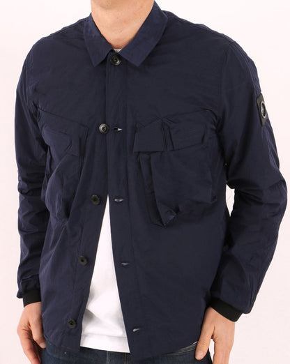 Marshall Artist Quinto Molecular Überhemd Marineblau