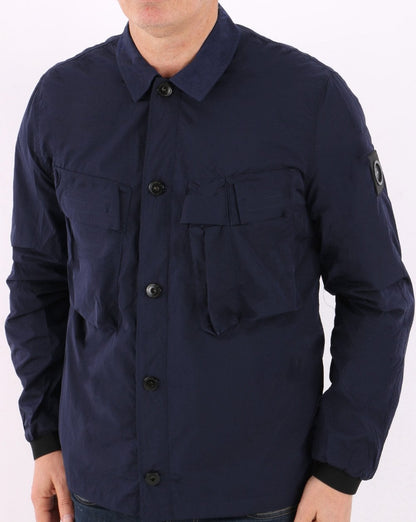Marshall Artist Quinto Molecular Überhemd Marineblau