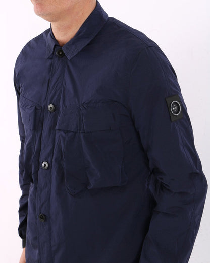 Marshall Artist Quinto Molecular Überhemd Marineblau