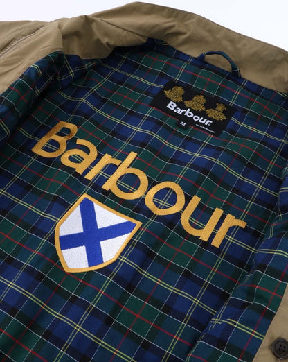 Barbour Crested Royston Jacke Militärbraun