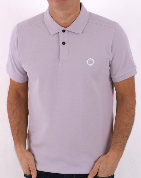 MA.STRUM Pique Polo Lilac
