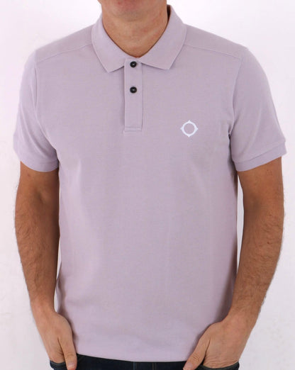 MA.STRUM Piqué-Polo Lila