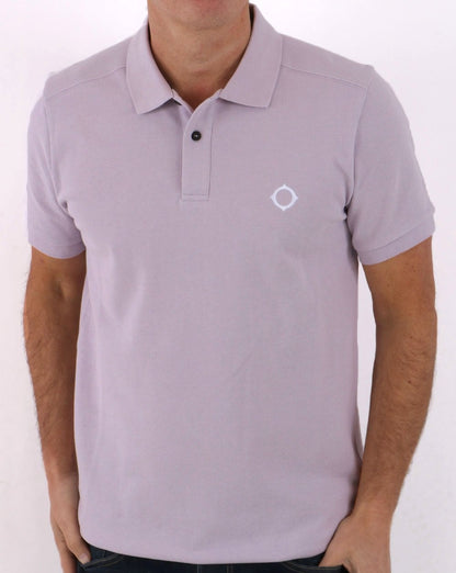 MA.STRUM Piqué-Polo Lila