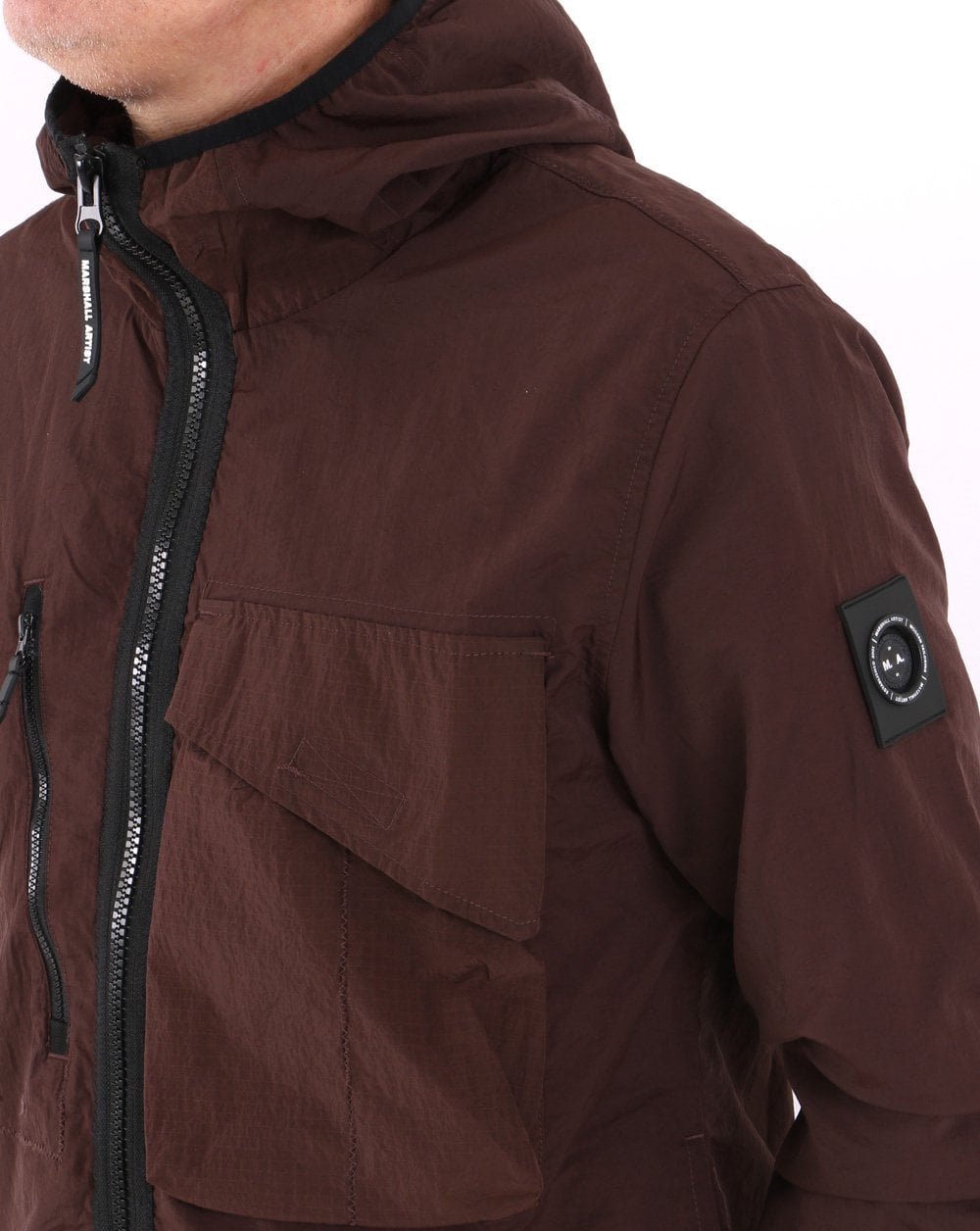 Marshall Artist GD Kapuzen-Overshirt Trüffel