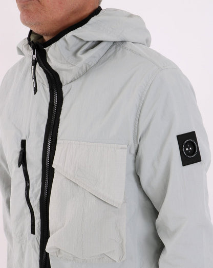 Marshall Artist GD Kapuzen-Overshirt Antarktisgrau