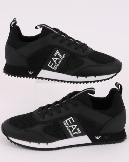 Emporio Armani EA7 Runner Trainer Schwarz/Weiß