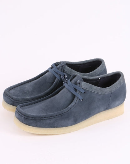 Clarks Originals – Wallabee – Schuh aus blauem Wildleder