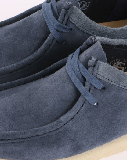 Clarks Originals – Wallabee – Schuh aus blauem Wildleder