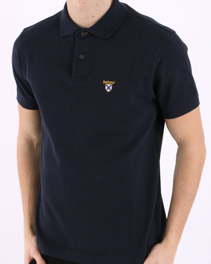 Barbour Society Poloshirt Marineblau