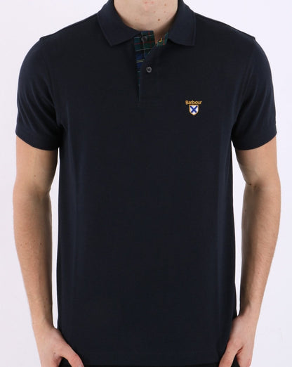 Barbour Society Poloshirt Marineblau