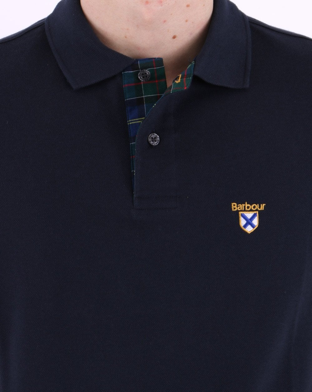 Barbour Society Poloshirt Marineblau