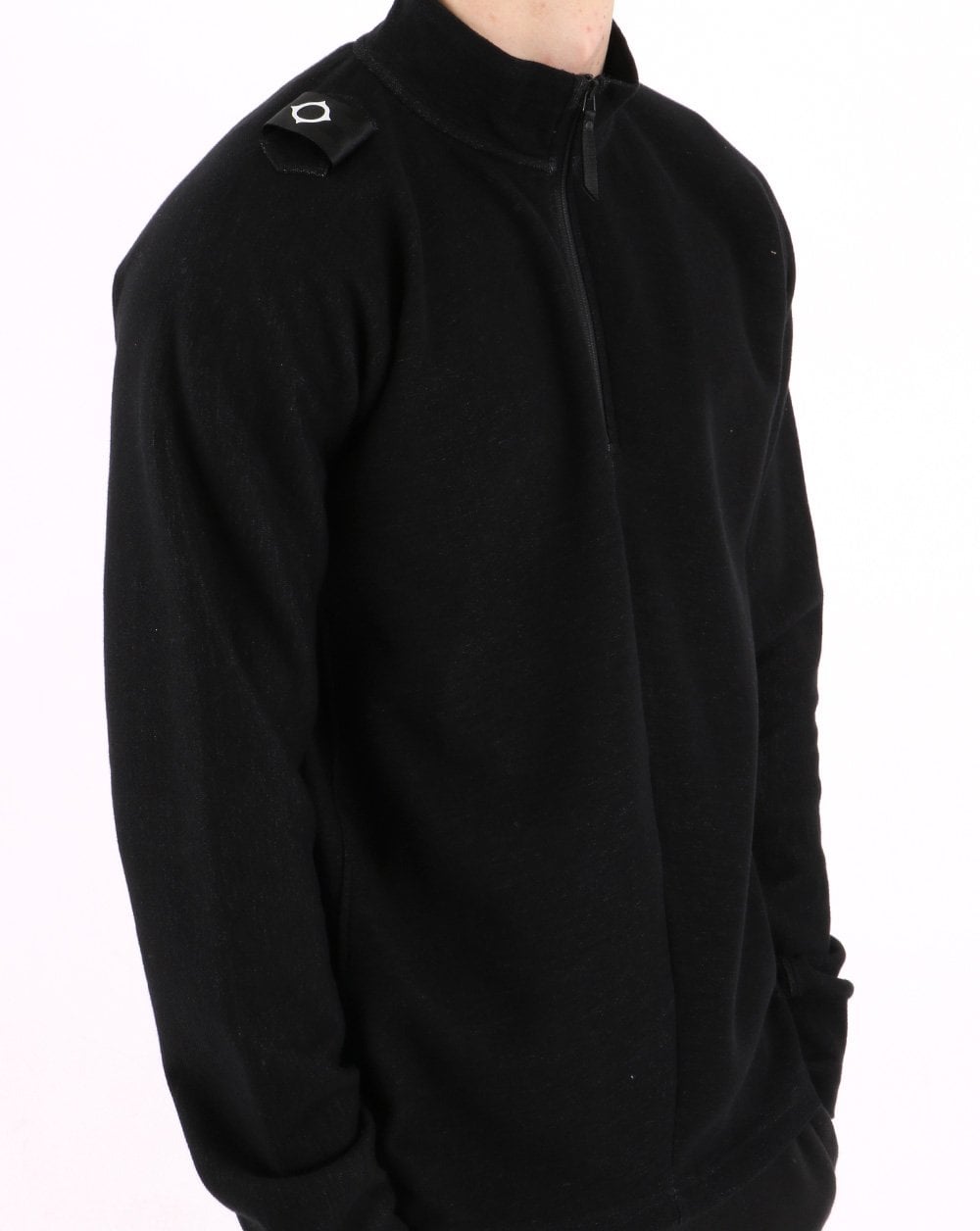 MA.STRUM 1/4 Zip Top Schwarz