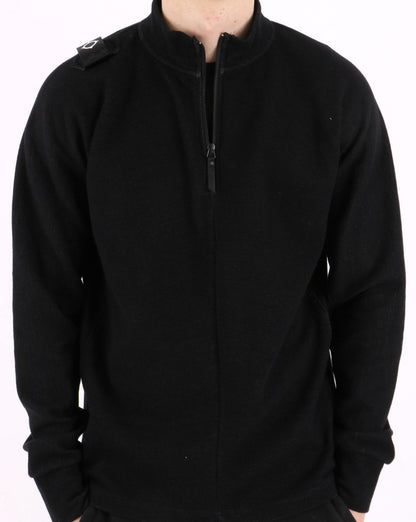 MA.STRUM 1/4 Zip Top Schwarz