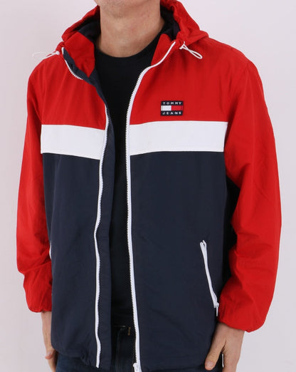 Tommy Jeans Chicago Windbreaker Marineblau/Rot/Weiß