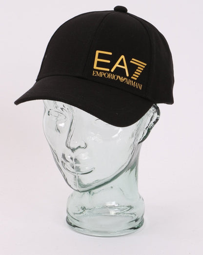 Emporio Armani EA7 Baseballkappe Schwarz/Gold