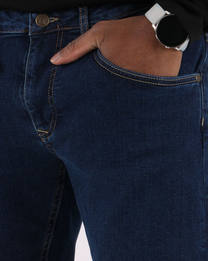 Trojan Straight Leg Jeans Dunkelblau