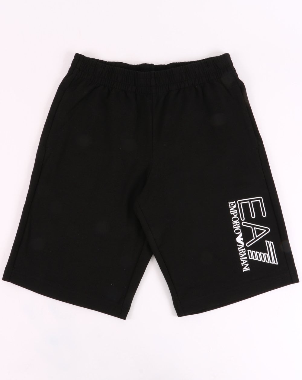 Emporio Armani – EA7 – Schwarze Shorts mit Logo
