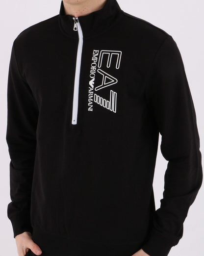 Emporio Armani EA7 1/2 Sweatshirt Schwarz