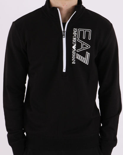 Emporio Armani EA7 1/2 Sweatshirt Schwarz