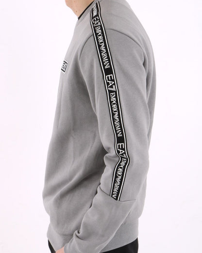 Emporio Armani – EA7 – Graues Sweatshirt mit Logoband