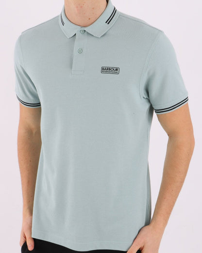 Barbour International Essential Tipped Poloshirt in Pastellfichte