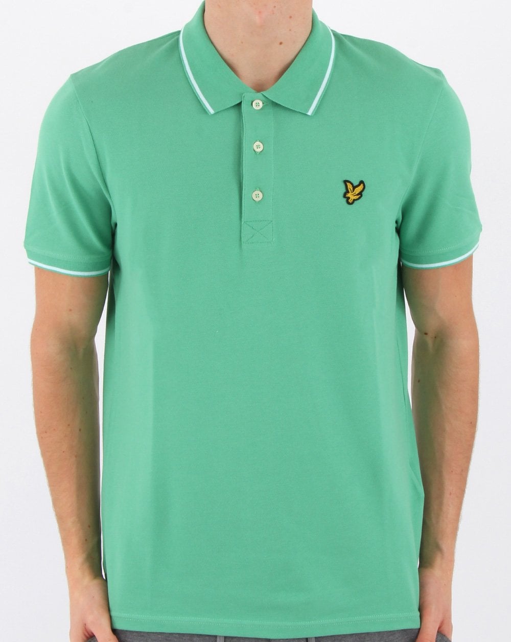 Lyle &amp; Scott Poloshirt mit Streifen in Grün