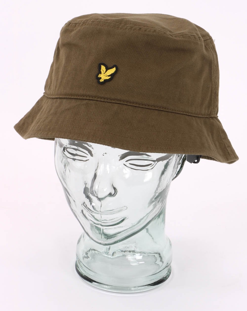 Lyle & Scott Cotton Twill Bucket Hat Olive