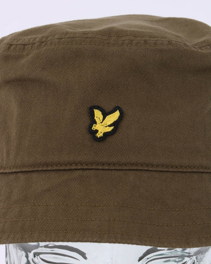 Lyle &amp; Scott Fischerhut aus Baumwolltwill in Olivgrün