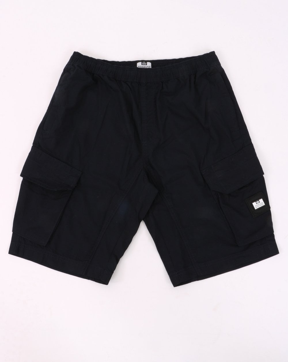 Weekend Offender Ripstop-Cargo-Shorts Marineblau