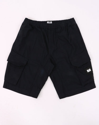 Weekend Offender Ripstop-Cargo-Shorts Marineblau