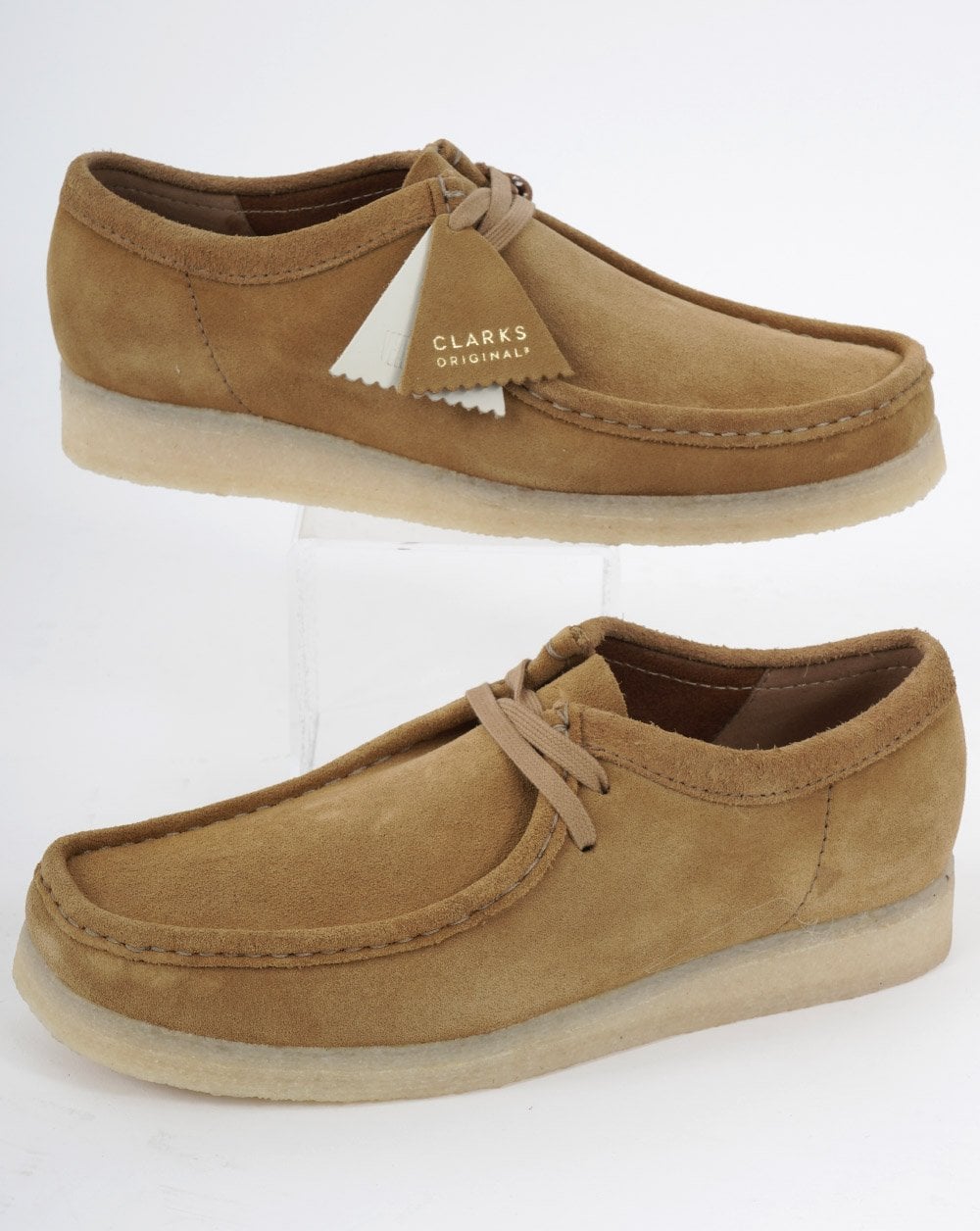Clarks Originals – Wallabee – Wildlederschuh in Hafermoos