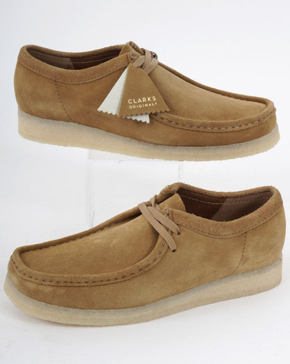 Clarks Originals – Wallabee – Wildlederschuh in Hafermoos
