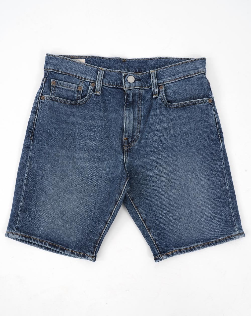 Levi's – 412 Slim Short in Saturnblau