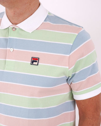 Fila Vintage Pastels Poloshirt Rosa/Mint/Himmelblau