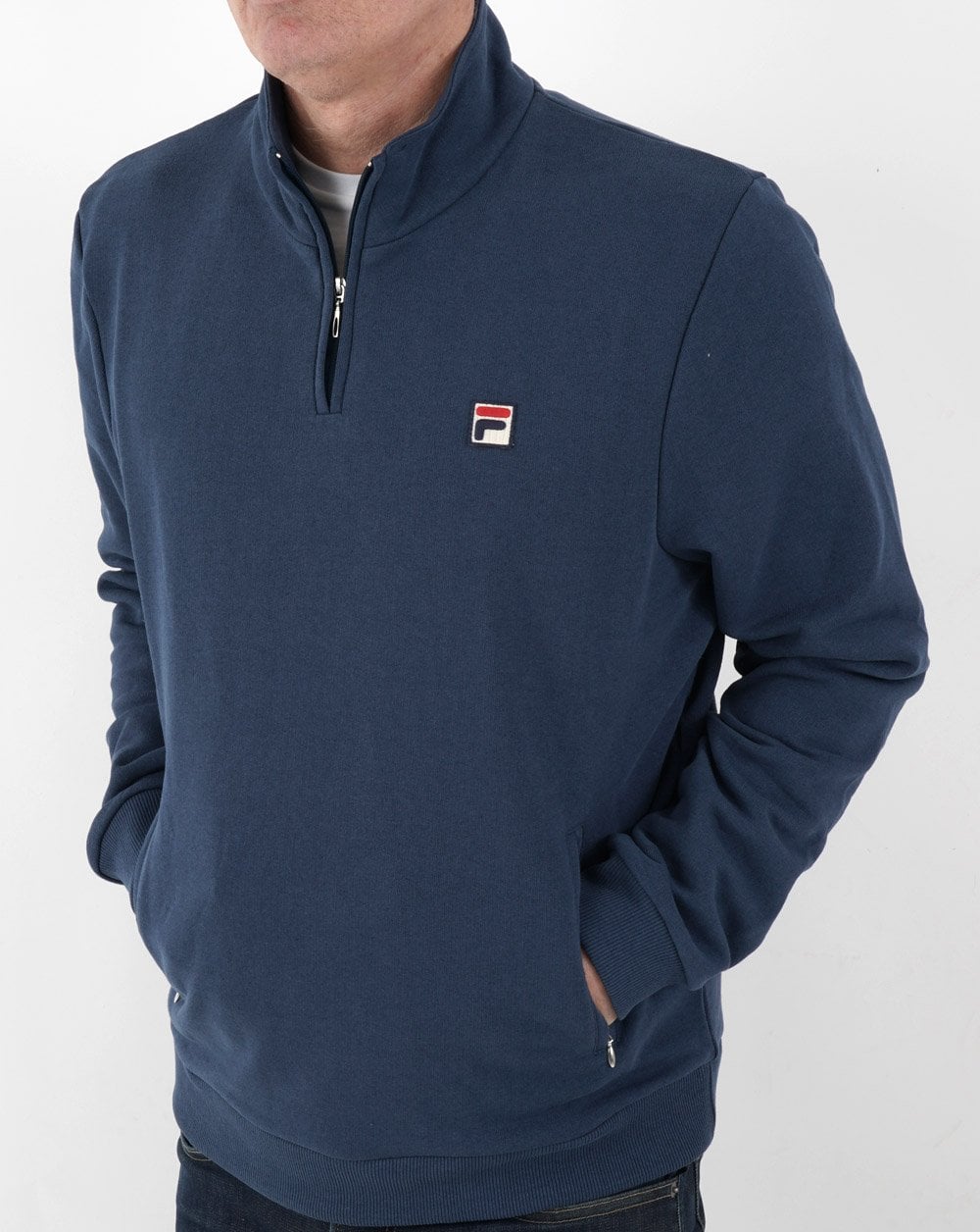 Fila Vintage 1/4 Zip Sweatshirt Blau