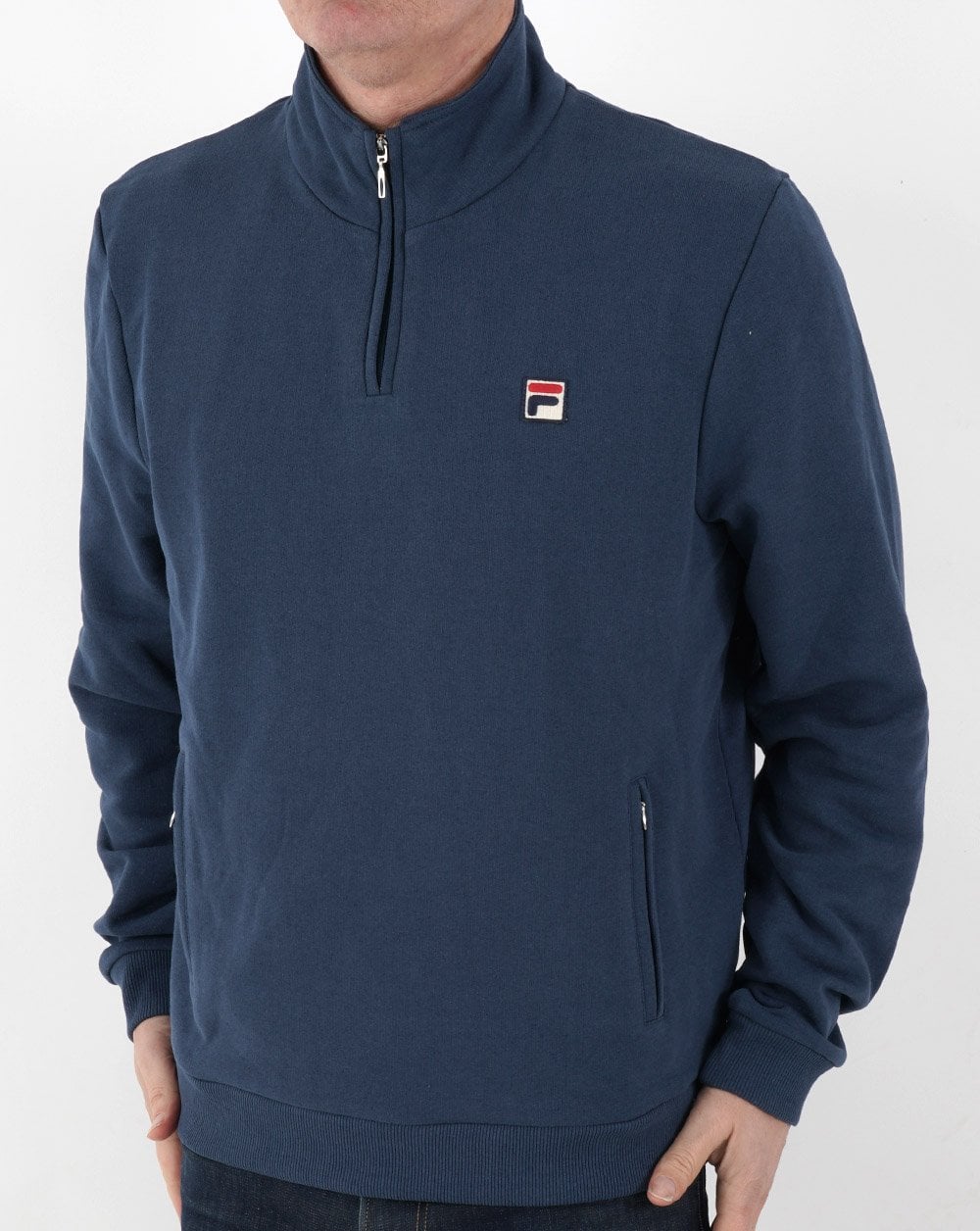 Fila Vintage 1/4 Zip Sweatshirt Blau