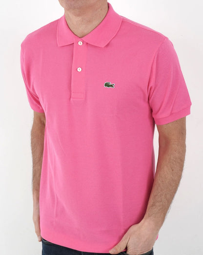 Lacoste – Klassisches Poloshirt in Pink