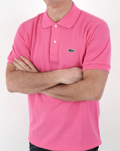 Lacoste – Klassisches Poloshirt in Pink
